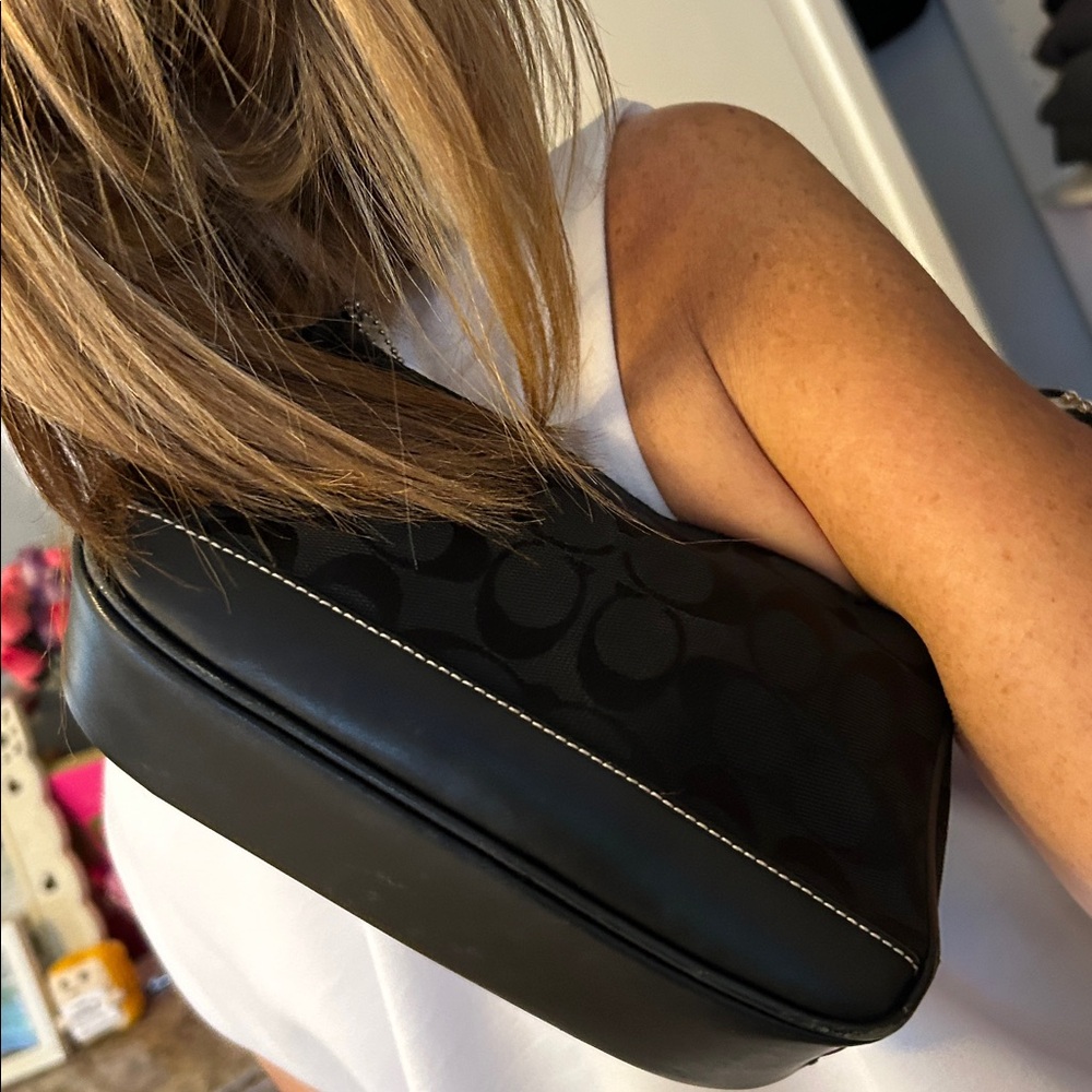 Coach Black and Brown Crossbody Bag